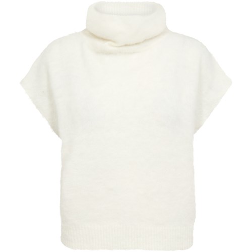 NÜ Fenja Bluse uden ærmer, Strik, Creme